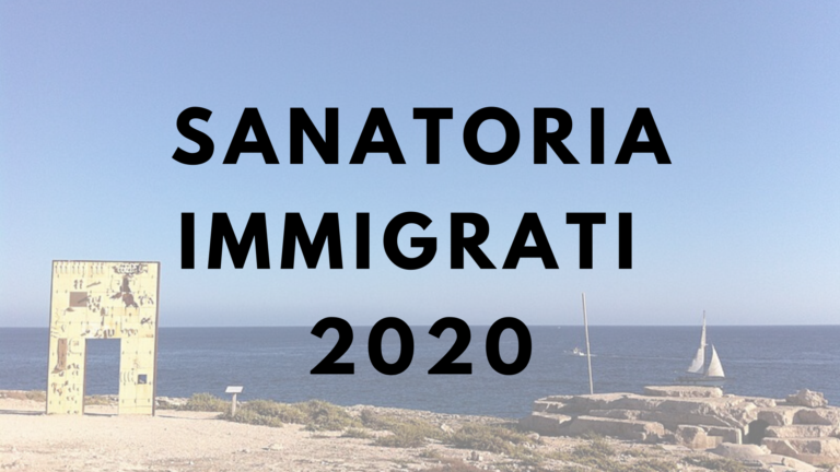 Coronavirus, sanatoria immigrati 2020
